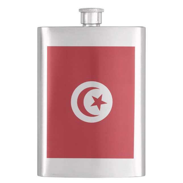 Flasque Drapeau de la Tunisie (devant)