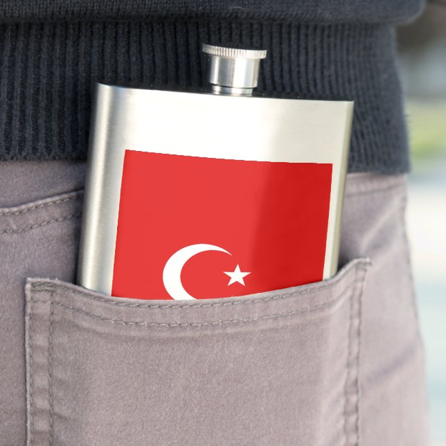 Flasque Drapeau de la Turquie (En situation)