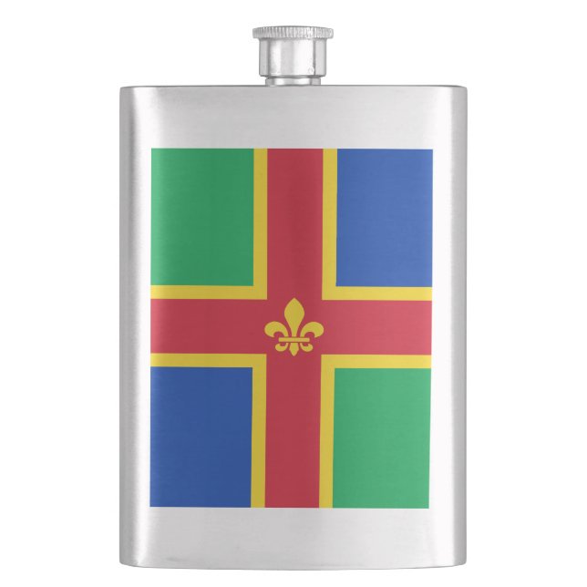 Flasque Drapeau de Lincolnshire (devant)
