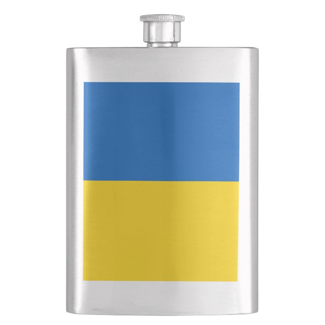 Flasque Drapeau de l'Ukraine (devant)