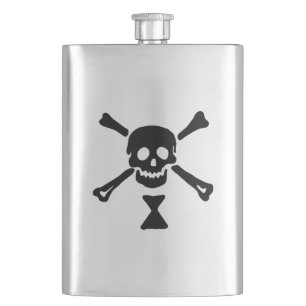 Flasque Drapeau de pirate d'Emanuel Wynne Jolly Roger