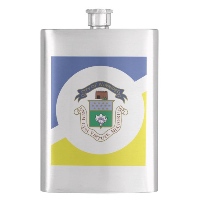 Flasque Drapeau de Winnipeg, Manitoba Flask (devant)