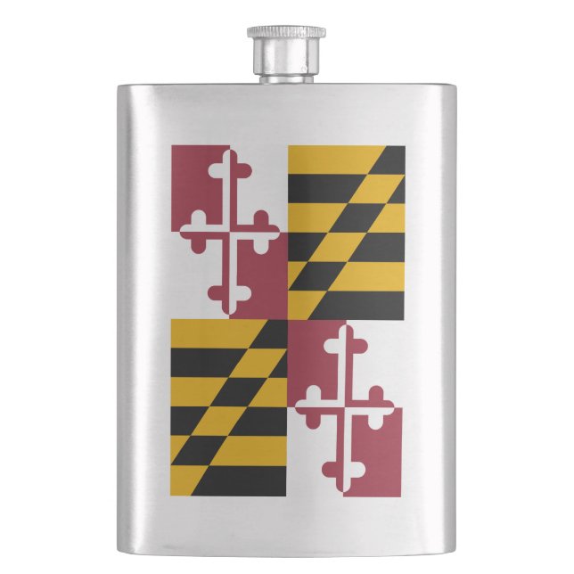 Flasque Drapeau du Maryland (devant)