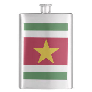 Flasque drapeau du Suriname
