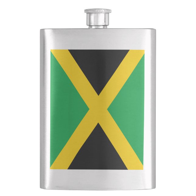 Flasque Drapeau jamaïcain (devant)
