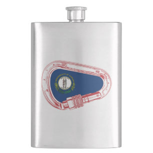 Flasque Drapeau Kentucky Escalade carabiner