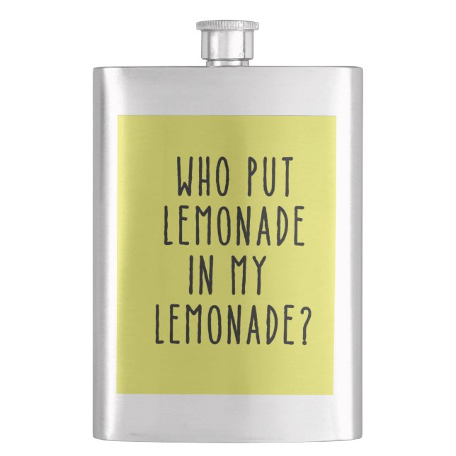 Flasque drôle avec texte de limonade (devant)