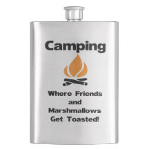 Drôle Camping Dire avec Marshmallows et amis
