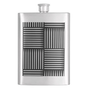 Flasque Drum Crosshatch noir