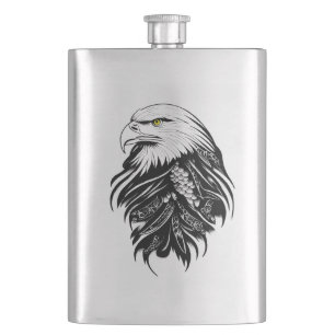 Flasque Eagle Wild Animal Nature Illustration Art tatouage
