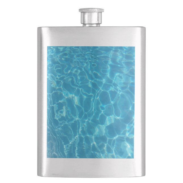 Flasque Eau de piscine bleu ciel cristallin (devant)