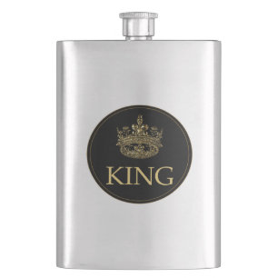 Flasque Emblème royal du roi et de la couronne