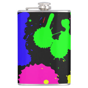 Flasque enveloppée de vinyle de 237 ml. Flasque