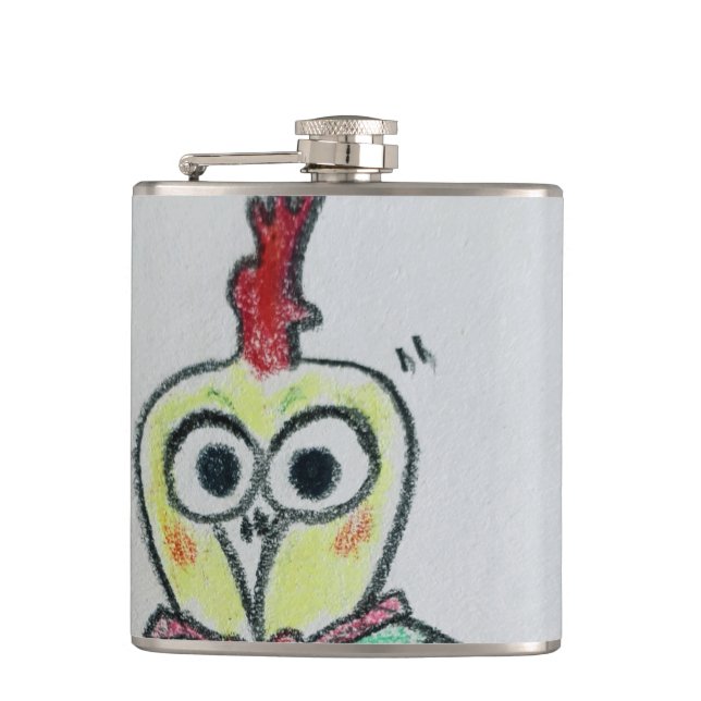 Flasque enveloppée de vinyle de poulet (Devant)