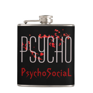 Flasque enveloppée de vinyle Psycho