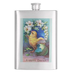 Flasque Est Tombé Un Bon Poussin De Pâques