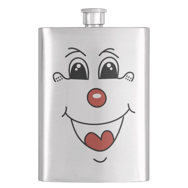 FLASQUE FACE DE CLOWN (devant)