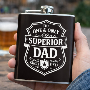Flasque Famille d'abord Super Papa