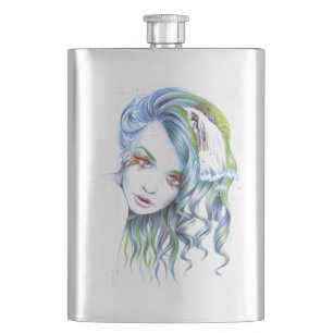 Flasque Femme de sirène d'eau fille Imaginaire surréaliste