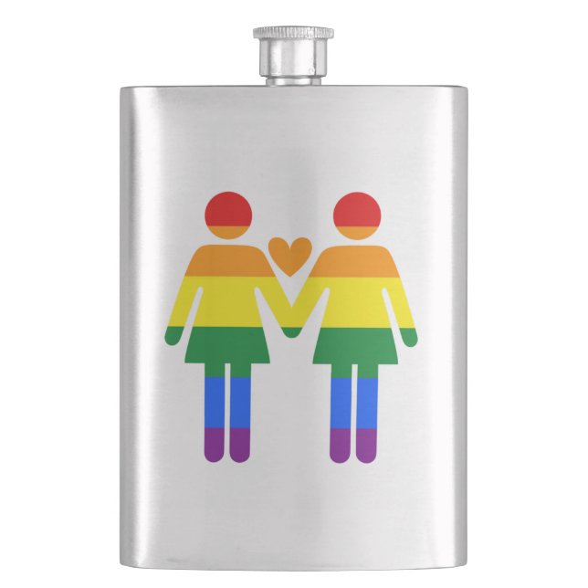 Flasque Femmes Rainbow (devant)
