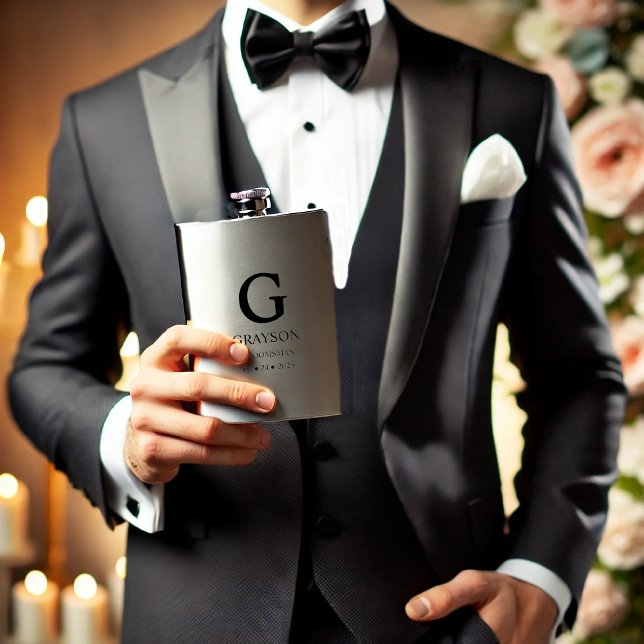 Flasque Fête de mariage Cadeau Faveur pour les hommes (Créateur téléchargé)