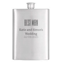 Fête de mariage Cadeau Groomsman Hip Flask