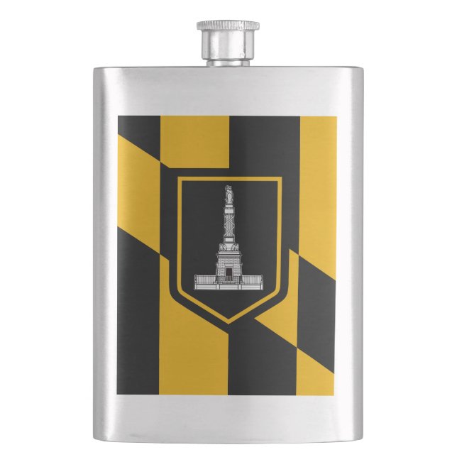 Flasque Flag of Baltimore, Maryland Hip Flask (devant)