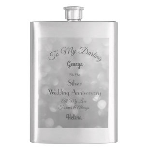 Flasque Flamme classique de l'anniversaire de l'Mariage d'