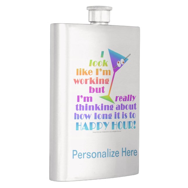 Flasque FLASK Premium - Combien de temps avant l'heureux é (Droite)