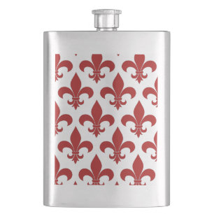 Flasque Fleur de lis Motif