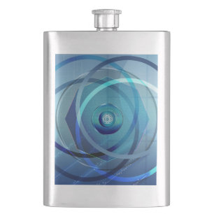 Flasque Fleur métallique - allumeur de Zippo