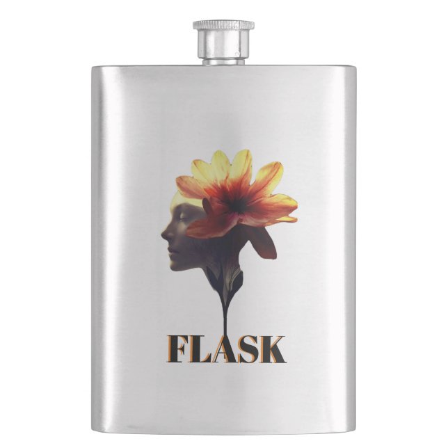Flasque Fleur Pétale Humaine Conception unique pour - (devant)