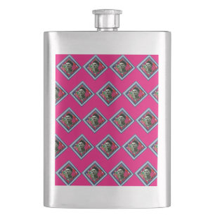 Flasque Frida Kahlo Retro Denim Diamond