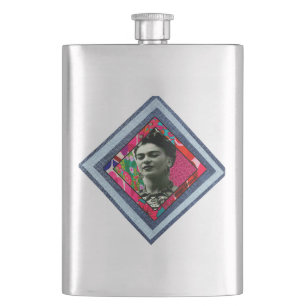 Flasque Frida Kahlo Retro Denim Diamond