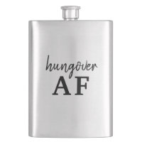 Funky Black Typography Hungover AF