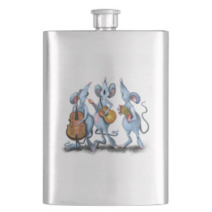 Flasque Funny Romantic Mouse Band - Dessin animal de dessi