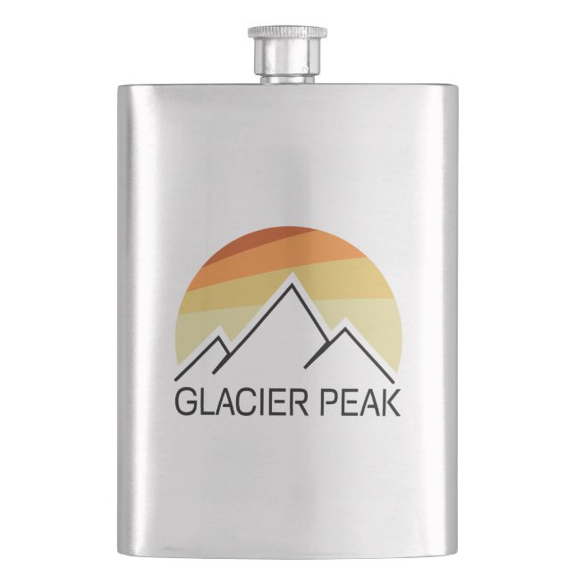 Flasque Glacier Peak Washington Retro (devant)