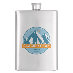 Flasque Glacier Peak Washington Stars Moon