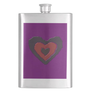 Flasque Gothique Fondre Love Heart Flacs