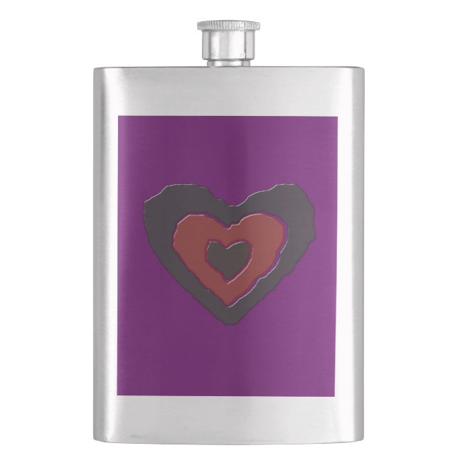 Flasque Gothique Fondre Love Heart Flacs (devant)