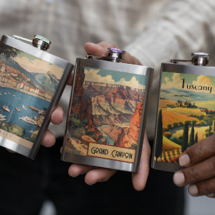 Flasque Grand Canyon Retro Design de voyage