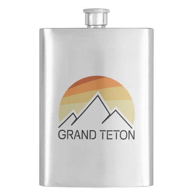Flasque Grand Teton Wyoming Retro (devant)