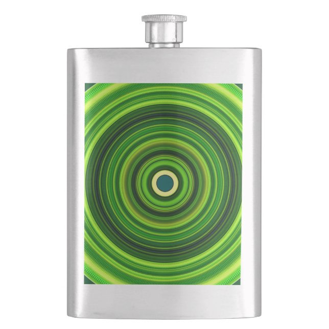 Flasque Greena Mandala Design-64055 géométrique (devant)