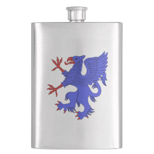 Flasque Griffin Rampant Azure