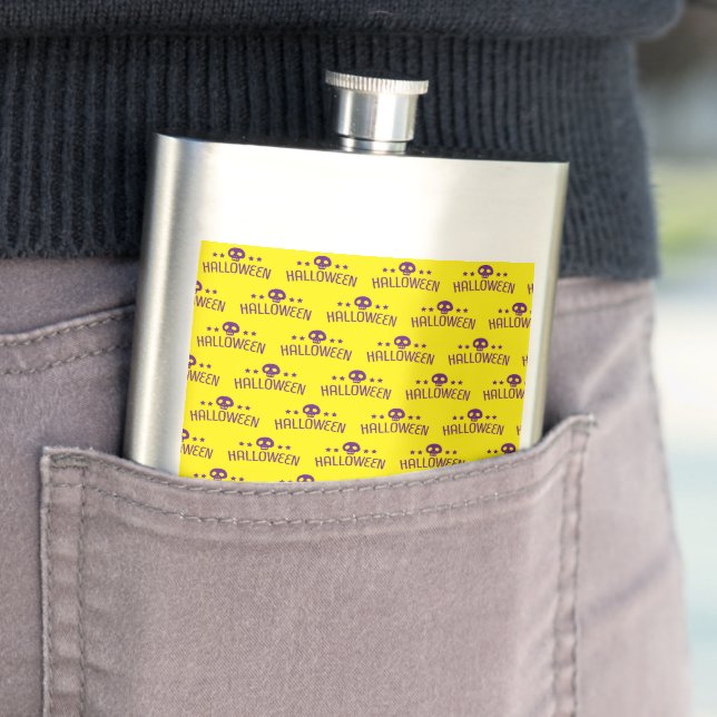 Flasque Halloween crâne (En situation)