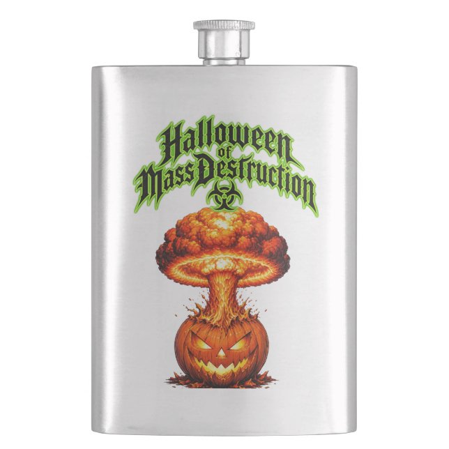 Flasque Halloween de destruction massive Citrouille toxiqu (devant)