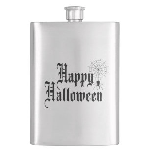 Flasque Happy Halloween typographie minimaliste