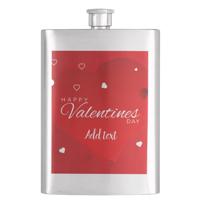 Flasque Heureuse Sainte-Valentin (devant)
