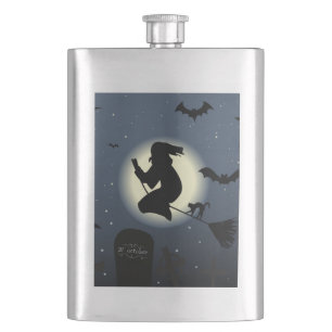 FLASQUE "HEUREUX HALLOWEEN" WITCH