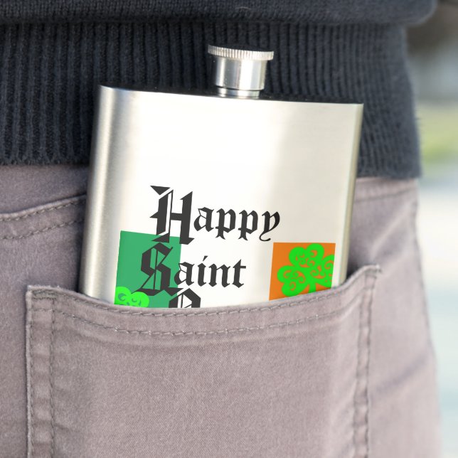FLASQUE HEUREUX SAINT PATTY (En situation)